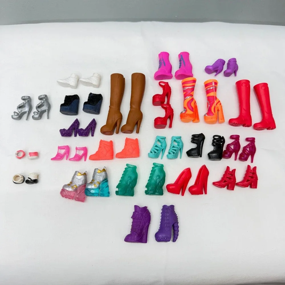 Monster High LOL and Barbie‎ shoe lot Assorted Heels Boots Sandals Etc